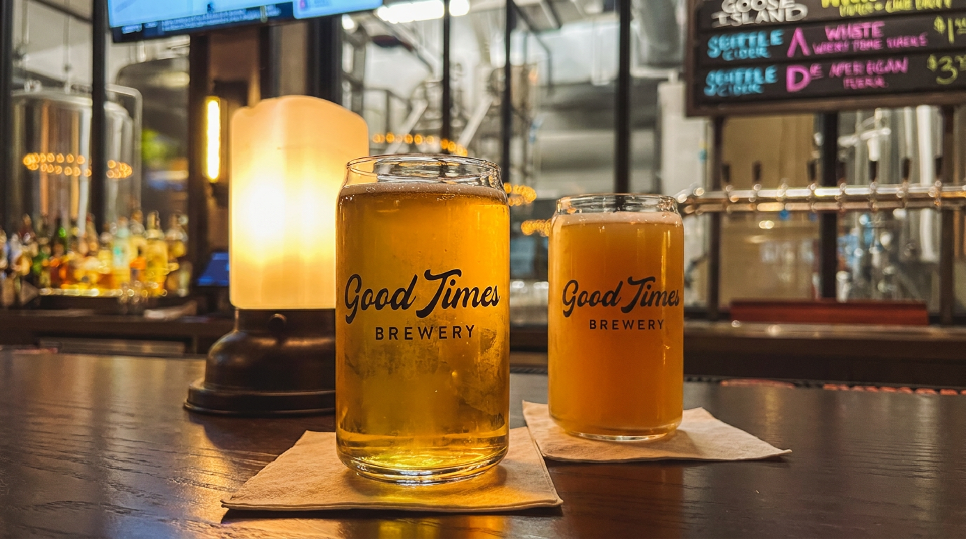 Small-batch beer, brewed right here