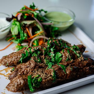 House Spiced Seekh Kababs.