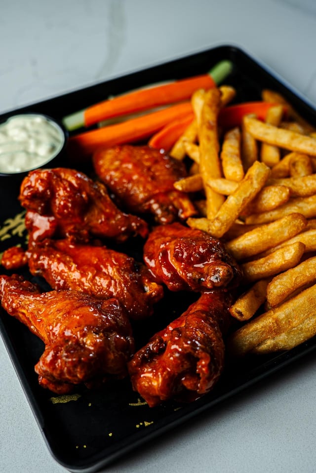 6 Pcs Taproom Smoked Wings..