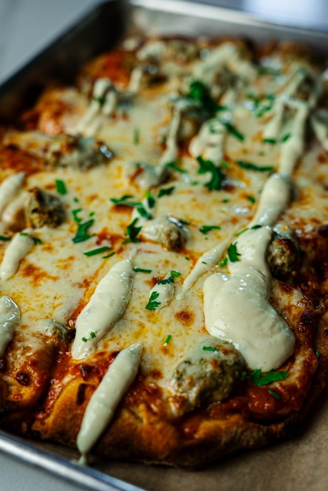 Garlic Kabab Pizza.